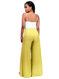 Red 2-Piece Outfit In Sleeveless Cami Top & Split Skirt For Women