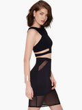 Women's Pretty Black Semi-Sheer Skirt