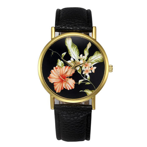 Flower Pattern Fashion Watch