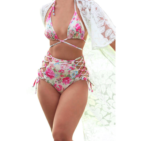 Rachel Pastel Floral Bikini Swimsuit