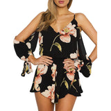 Nadia Off Shoulder Floral Print Romper