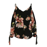 Nadia Off Shoulder Floral Print Romper