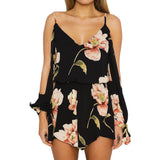 Nadia Off Shoulder Floral Print Romper