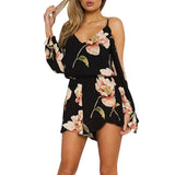 Nadia Off Shoulder Floral Print Romper