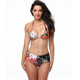 Ture Floral Print Bikini Swimsuit