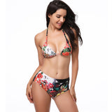 Ture Floral Print Bikini Swimsuit