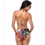 Ture Floral Print Bikini Swimsuit