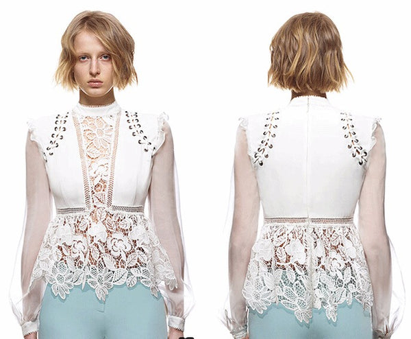 Guipure Lace Blouse