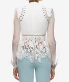 Guipure Lace Blouse