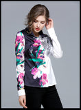 Rebecca Flower Print Vintage Blouse