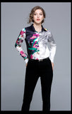 Rebecca Flower Print Vintage Blouse