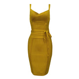 Simone Spaghetti Strap Bandage Dress